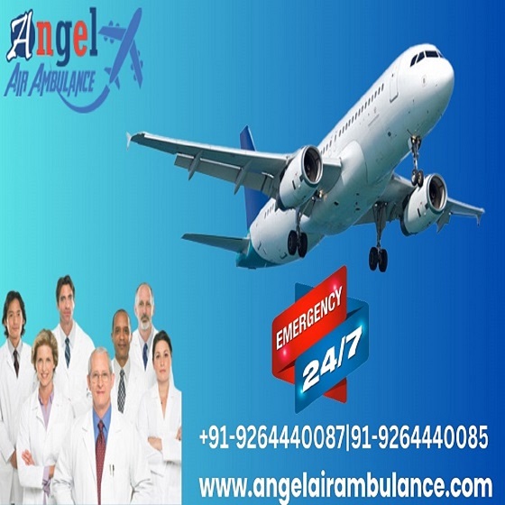 Hire Angel Air Ambulance Service in Guwahati with Finest Ventilator Setup