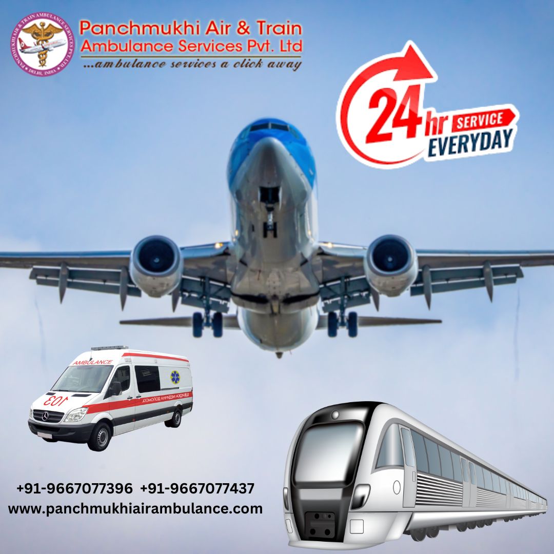 Choose Panchmukhi Air and Train Ambulance in Patna with Fabulous Medical Services