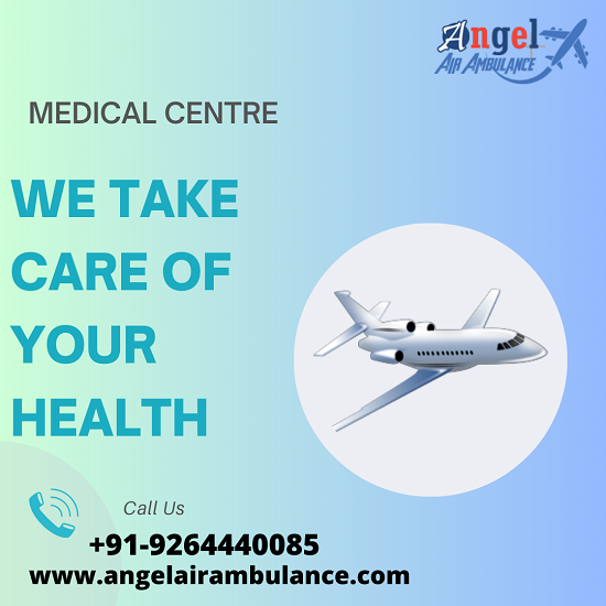 Get Angel Air Ambulance In Siliguri With Superb Ventilator Setup