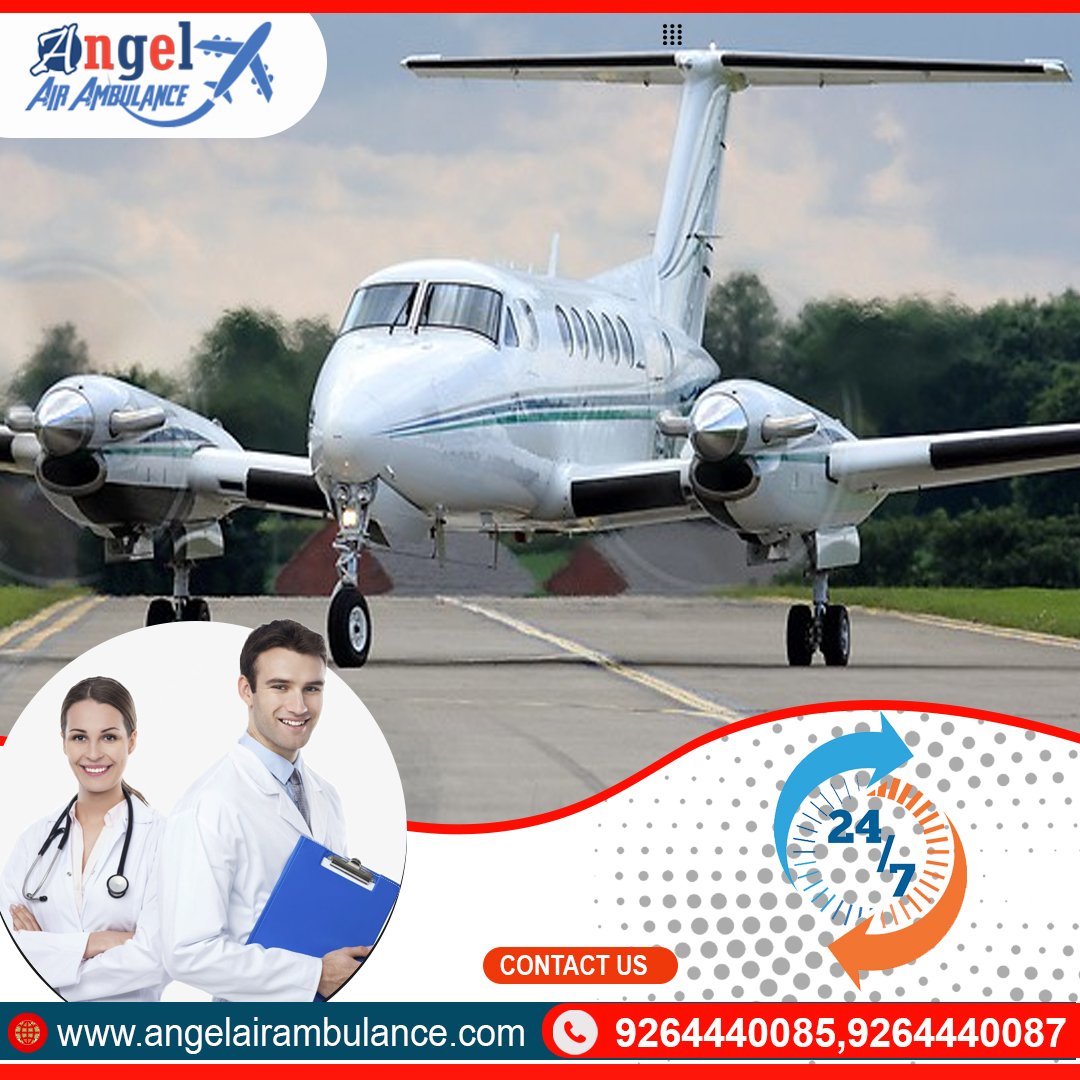Get Angel Air Ambulance In Bagdogra With Life-Saving ICU Full Setup