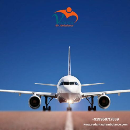 Get Vedanta Air Ambulance Service with Life-Saving Equipment in Indore