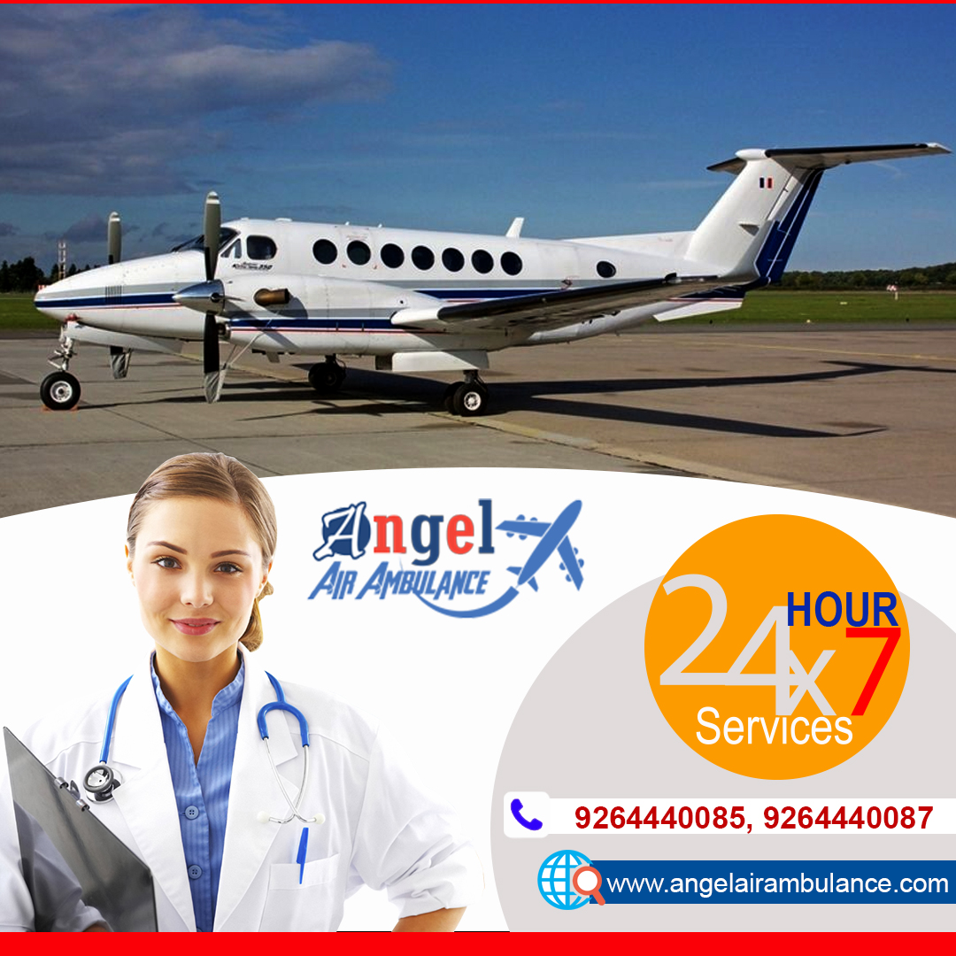 Get Quick Emergency Angel Air Ambulance in Ranchi with Doctor and Paramedic Team