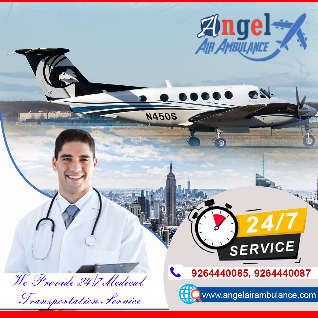 Get Emergency Angel Air Ambulance Facilities in Kolkata for Medical Transportation