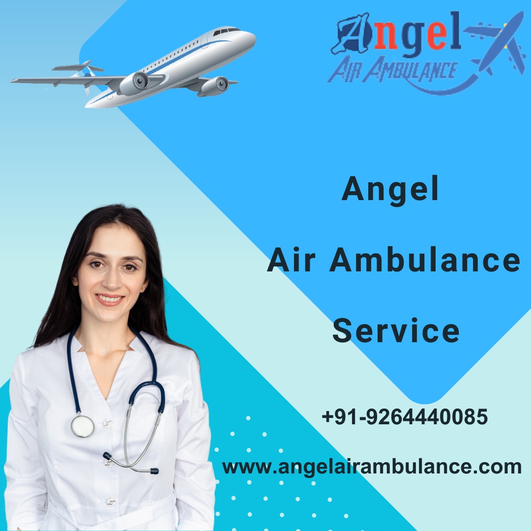 Book Angel Air Ambulance Service Kolkata with No-1 Ventilator Support
