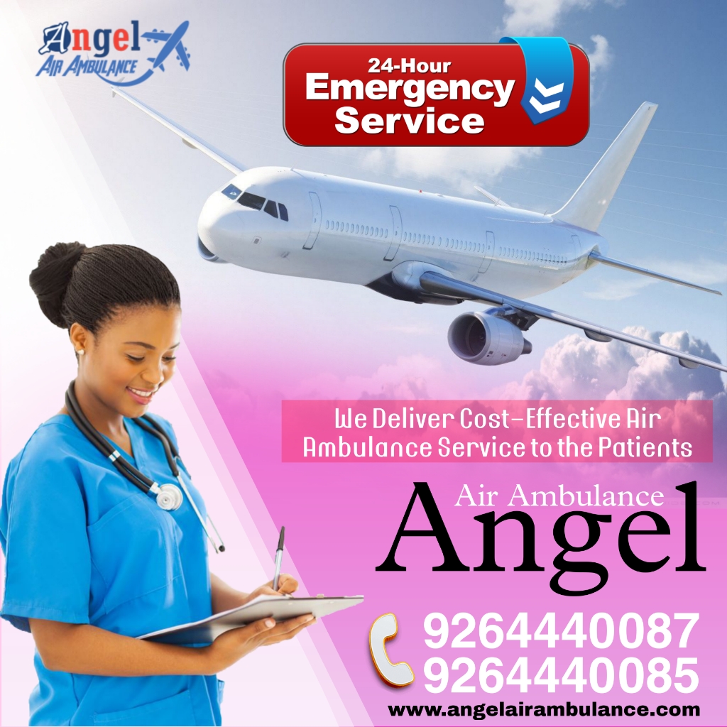 Get Angel Air Ambulance Service in Patna with Medical Equipment