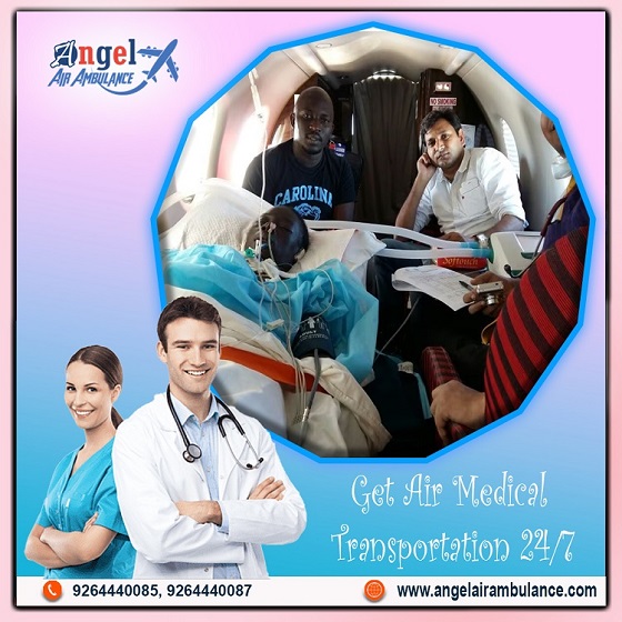 Hire Marvelous Angel Air Ambulance Service in Siliguri with ICU Setup