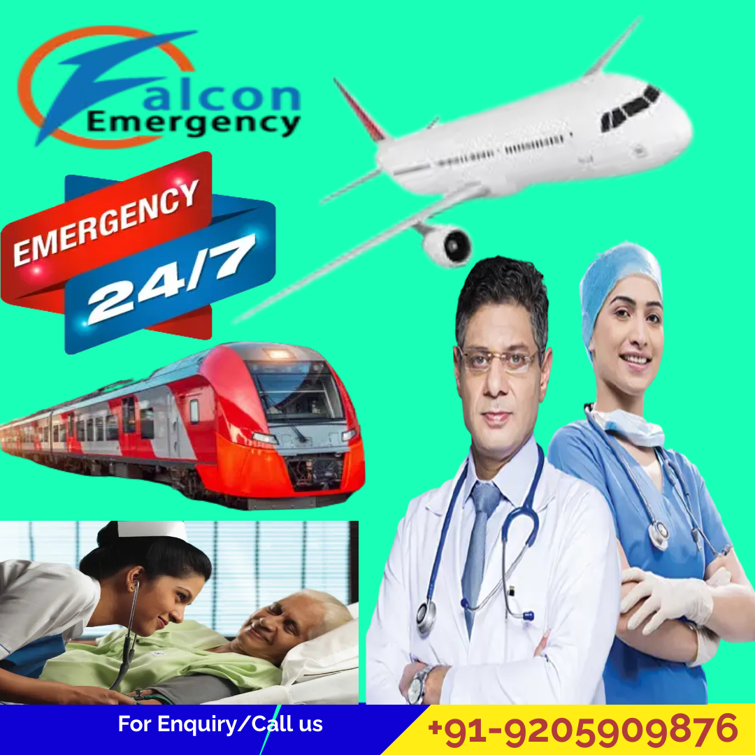 Falcon Train Ambulance in Ranchi is skilled at Arranging Medical Transportation without Any difficulties
