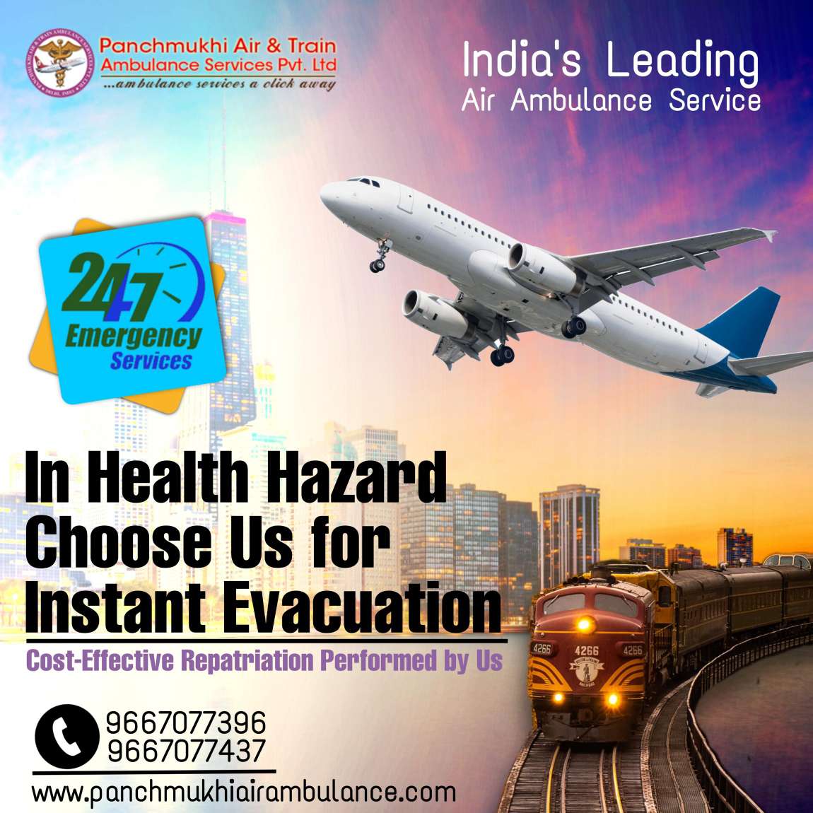 Utilize Panchmukhi Air Ambulance Services in Bangalore for Hassle-free Relocation