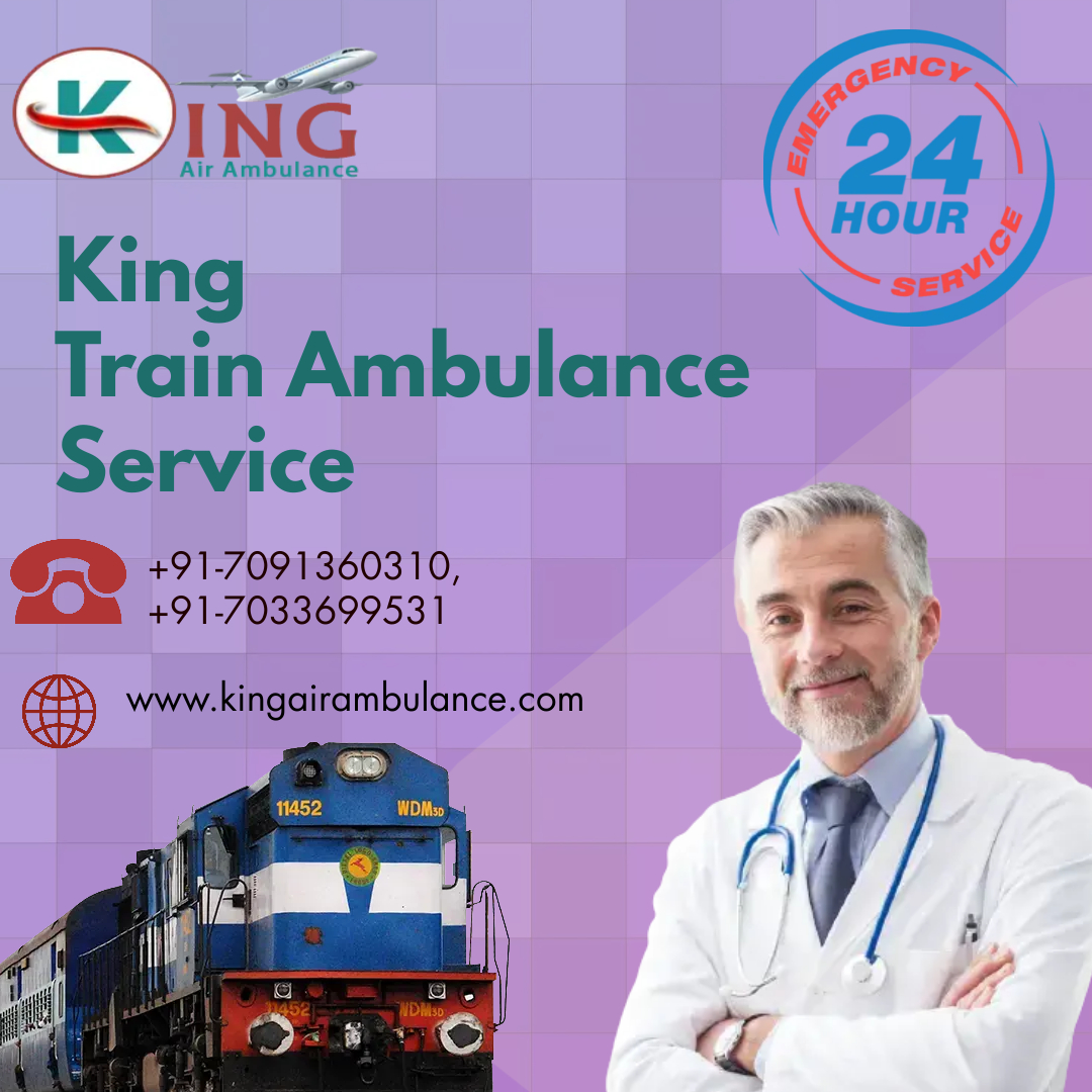 Hire King Train Ambulance Services in Patna with Advanced Ventilator Support