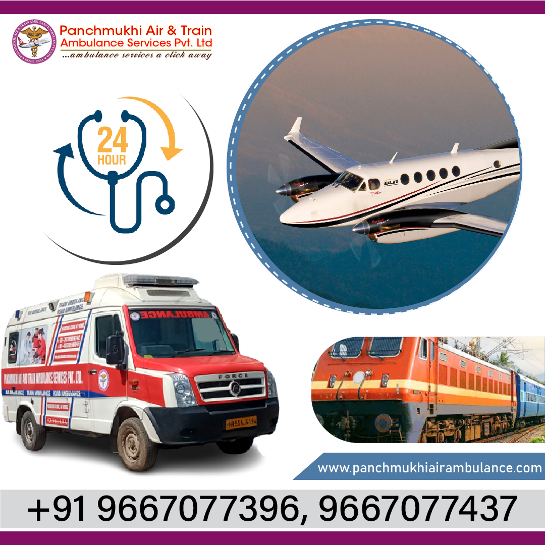 Choose Advanced Medical Setup by Panchmukhi Train Ambulance Service in Delhi