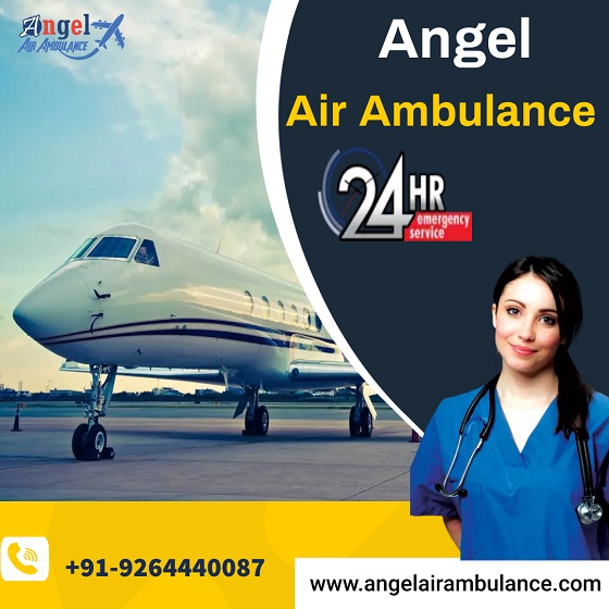 Utilize Angel Air Ambulance Service in Bhagalpur with a Hi-tech Ventilator Setup