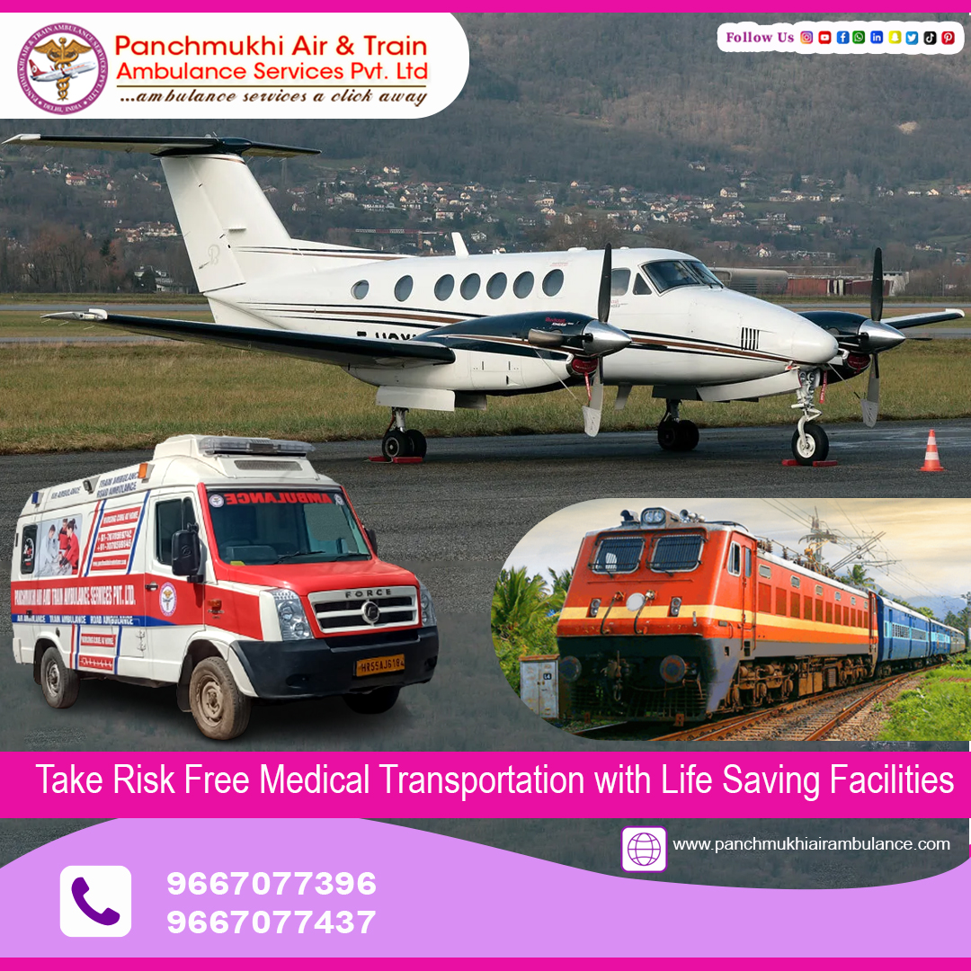 Hire Panchmukhi Air Ambulance Service in Ranchi with Top-Level CCU Features