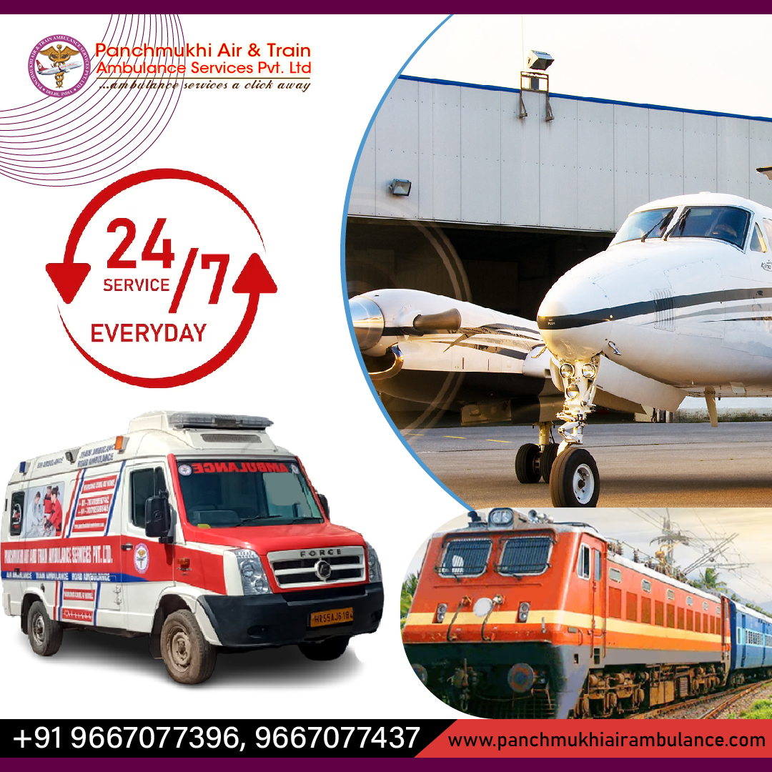 Utilize Panchmukhi Train Ambulance Service in Patna for the Precocious Medical Equipment