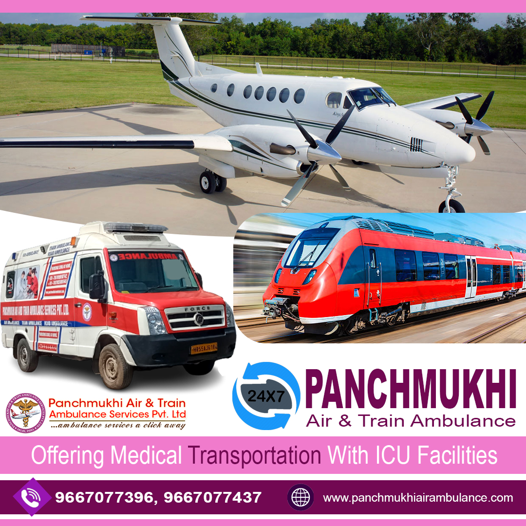 Select Advanced Patient Transfer by Panchmukhi Train Ambulance Service in Bhopal