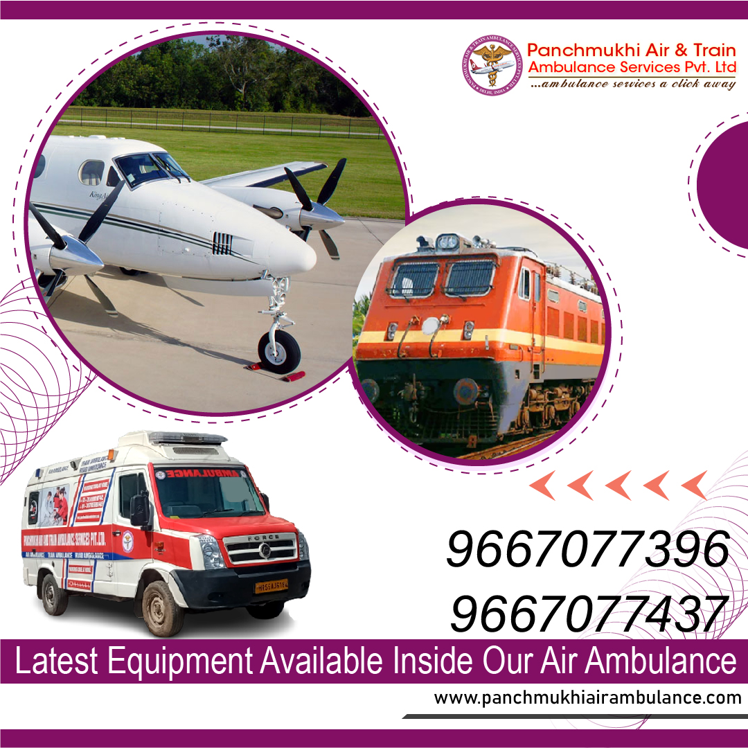 Avail Train Ambulance Service in Kolkata by Panchmukhi at affordable rate