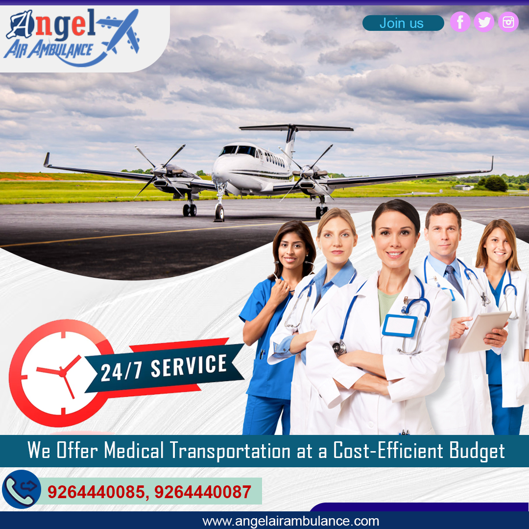 Utilize Angel Air Ambulance Service in Kolkata provides the Best ICU Facilities