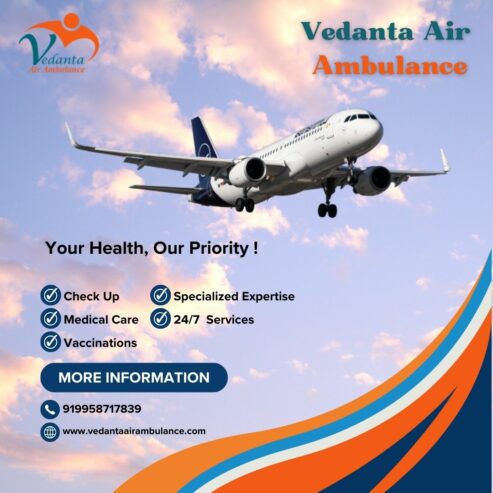 Use World-class Vedanta Air Ambulance Services in Bhopal with Advanced ICU Features