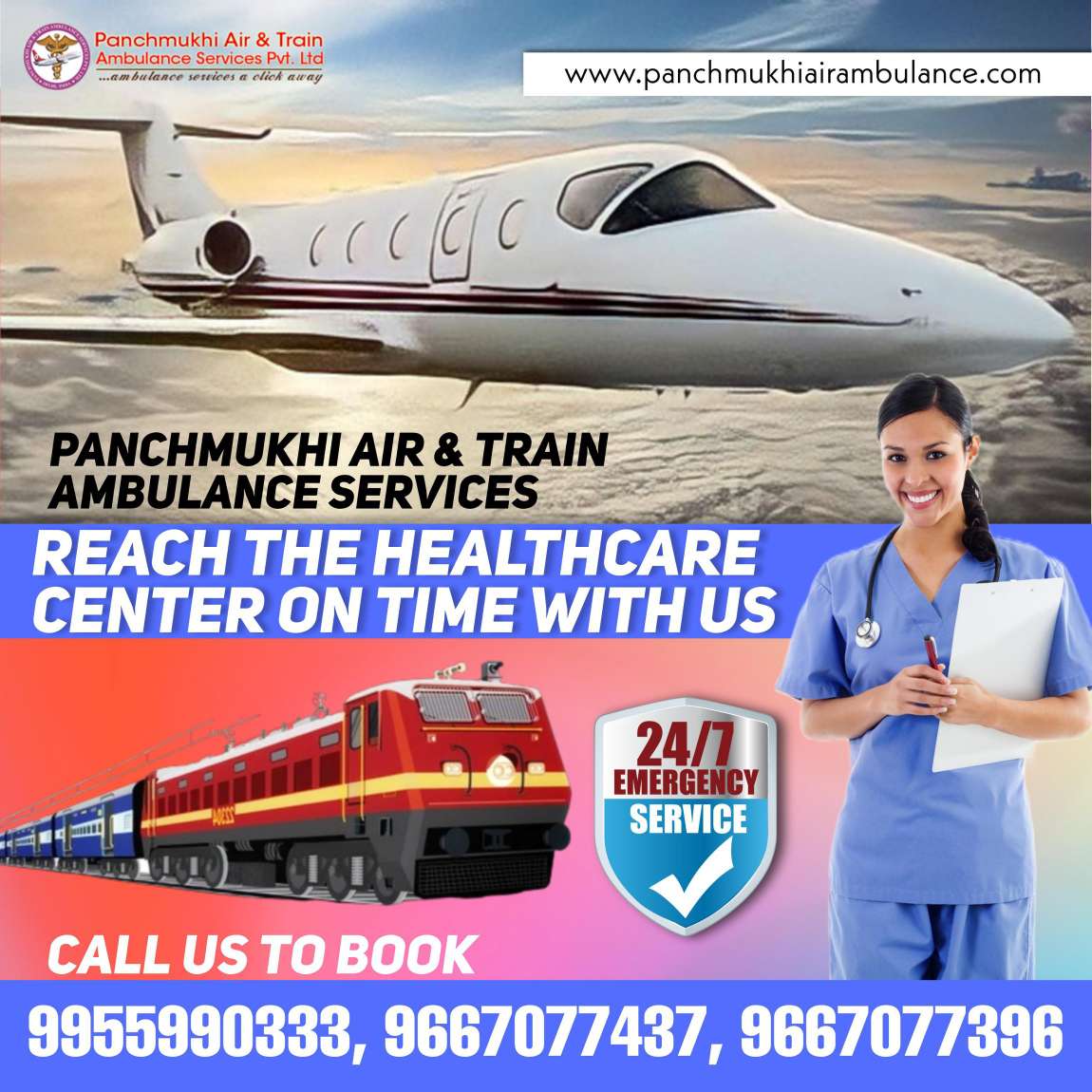 Choose Panchmukhi Air Ambulance Services in Delhi with Hi-tech Medical Assistance