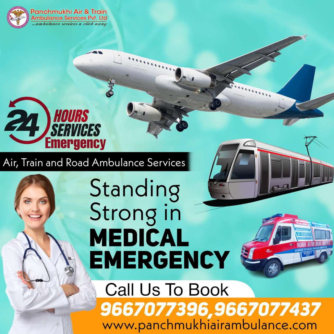 Obtain Panchmukhi Air Ambulance Services in Guwahati for Effective Medical Treatment