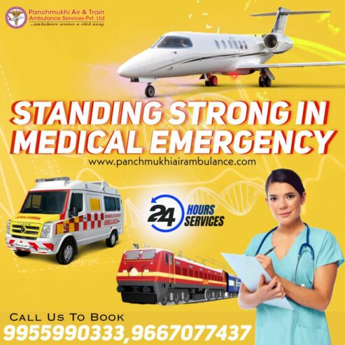 Hire First-Class Panchmukhi Air Ambulance Services in Bangalore with Medical Assistance