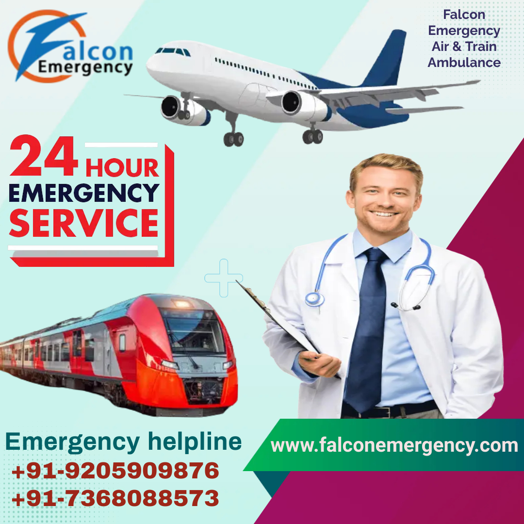 Hire Falcon Emergency Train Ambulance Services in Jaipur with a Defibrillator Setup at a Low Fee