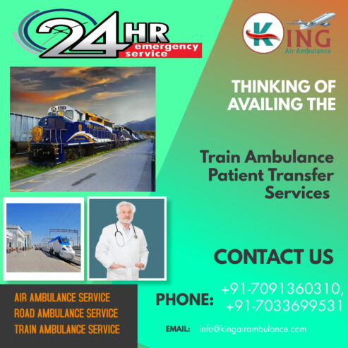 Hire King Train Ambulance Service in Mumbai with Casual Cost ICU Setup
