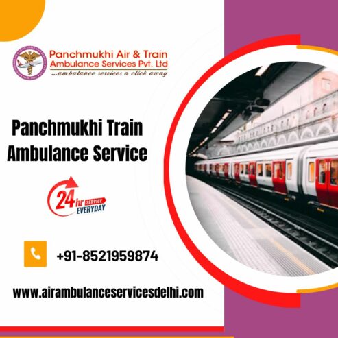 Select Panchmukhi Train Ambulance Services in Lucknow with a Modern Ventilator System