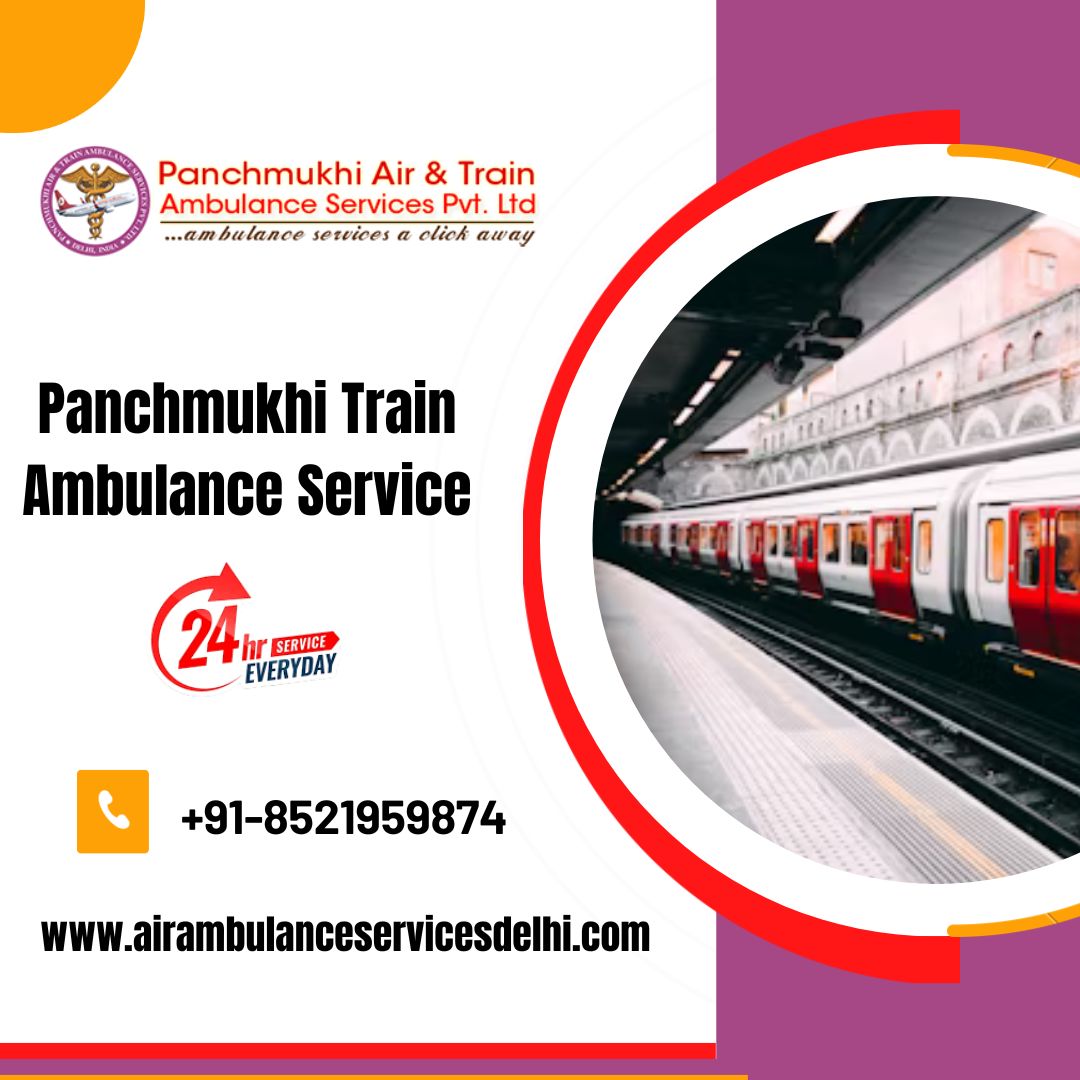 Select Panchmukhi Train Ambulance Services in Lucknow with a Modern Ventilator System