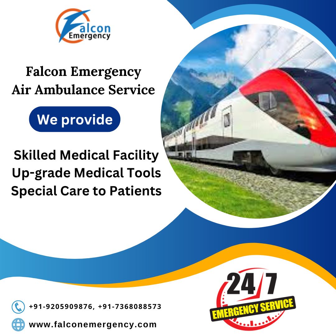 Avail of Train Ambulance Services in Patna by Falcon Emergency with Full Medical support