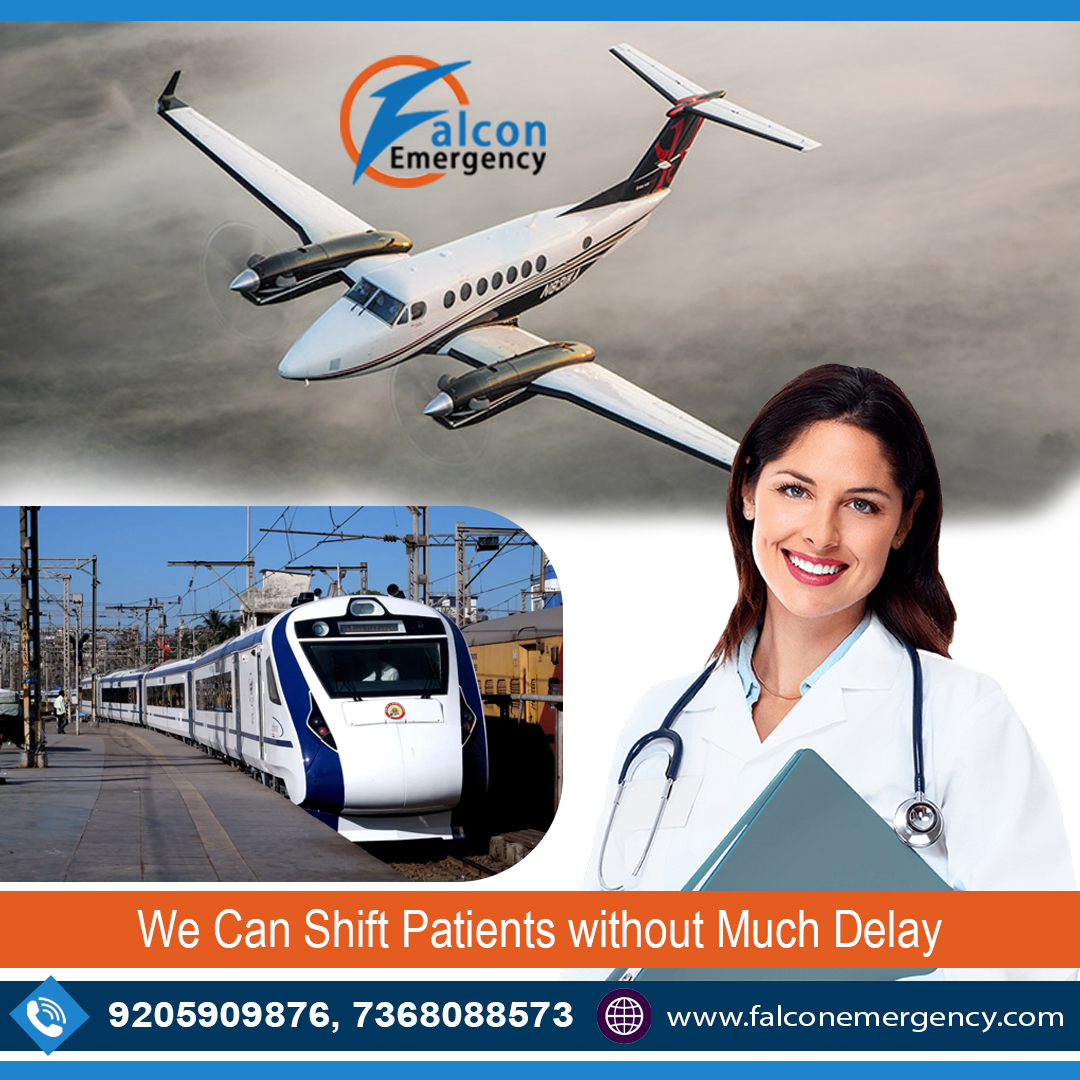 Choose Falcon Emergency Train Ambulance Service in Guwahati for the Amazing Ventilator Setup