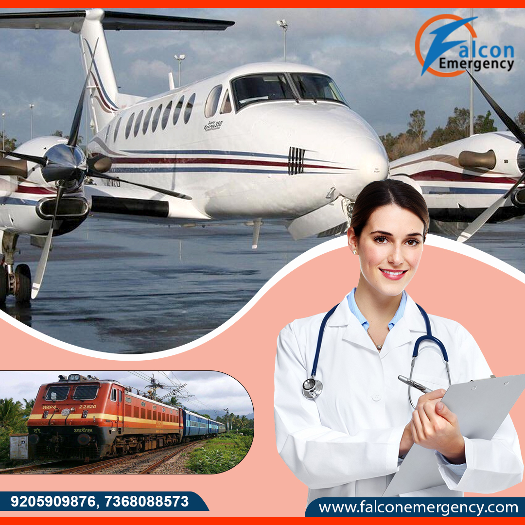 Hire Falcon Emergency Train Ambulance Service in Varanasi for World Class CCU Features