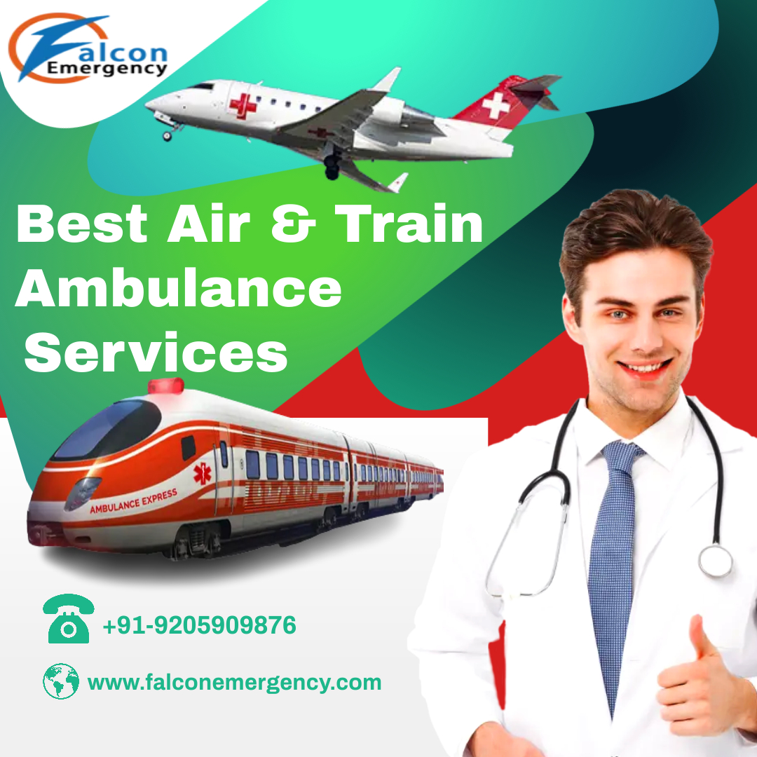 Avail of Top-class Falcon Emergency Train Ambulance Service in Kolkata for a Quick Patient Journey