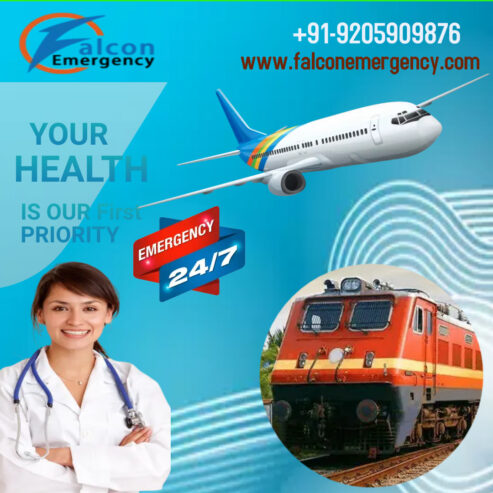 Get Falcon Emergency Train Ambulance Service in Bangalore for the Modern CCU Setup