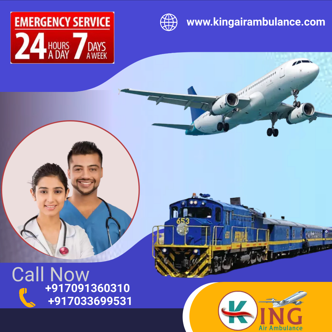 Utilize Train Ambulance Services in Patna by King with a Defibrillator Setup at a Low Fee