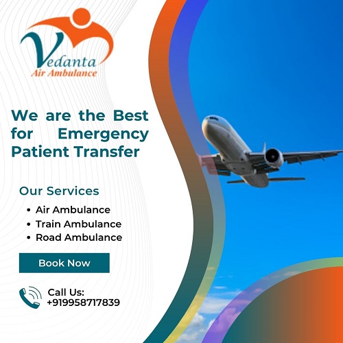 Choose Vedanta Air Ambulance Service In Bhubaneswar With Life Care PICU Setup