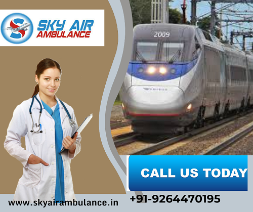Get Sky Train Ambulance Service In Ranchi With Trust Medical Staff