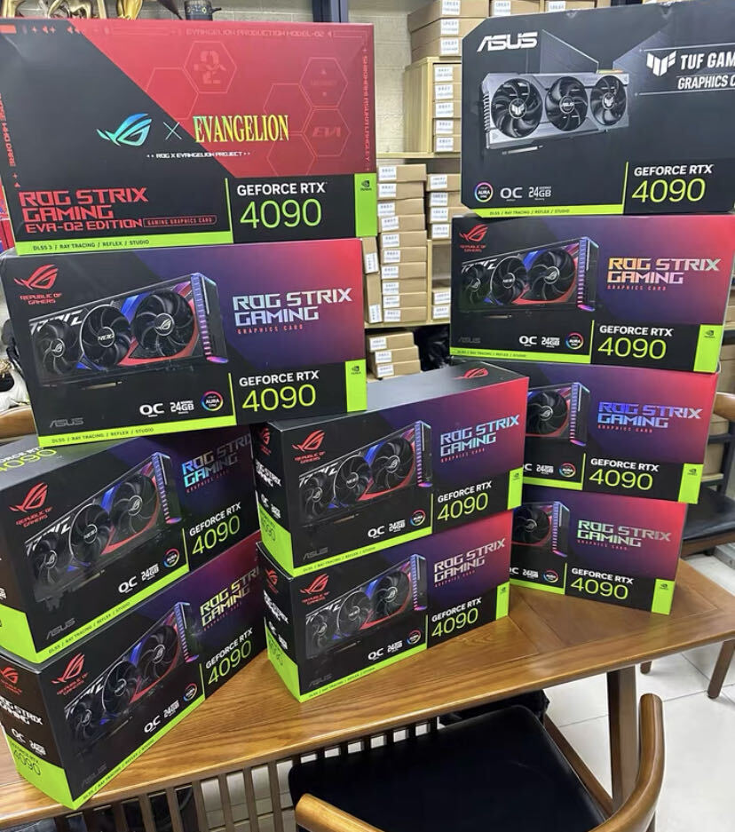 ASUS NVIDIA GEFORCE RTX 4090 ROG STRIX 24GB GDDR6X GAMING GRAPHICS CARD.