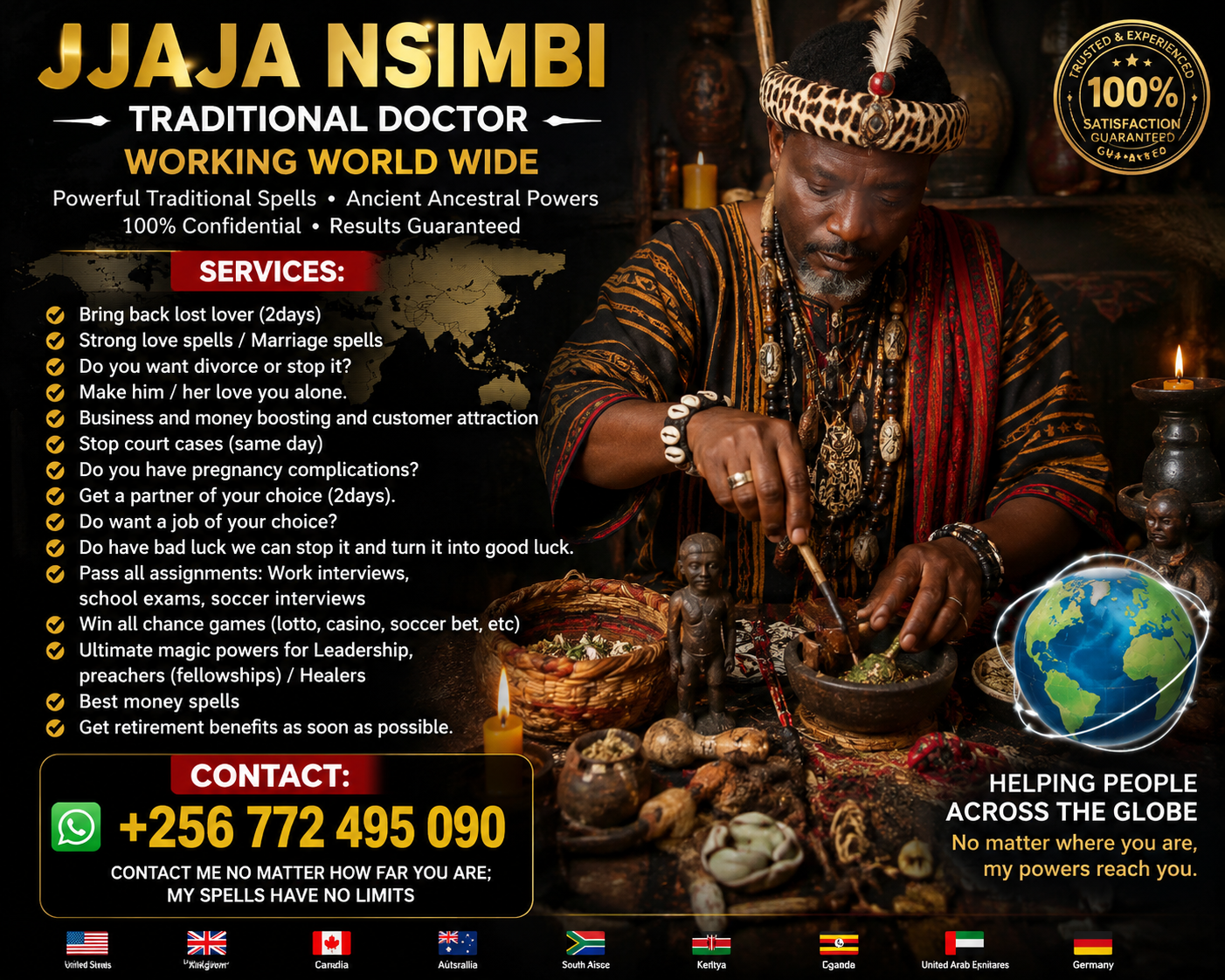 Powerful money spells Uganda /Nepal +256772495090